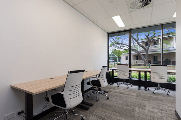 Small shared office space